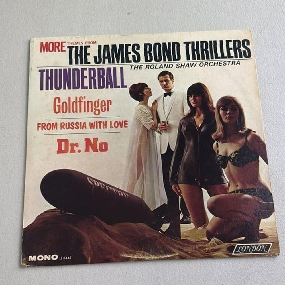 James Bond Vinyl Record – Thunderball Goldfinger  – Roland Shaw Orchestra